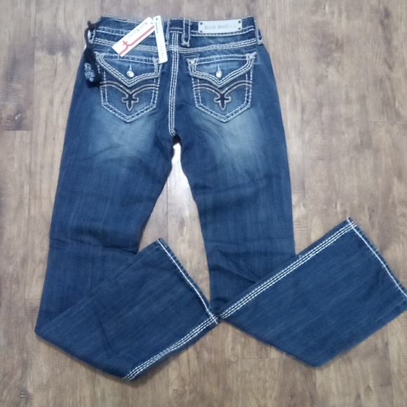 Rock Revival Women's 27 Elaina Easy Boot Embellished Embroidered Distressed NWT - Picture 3 of 13